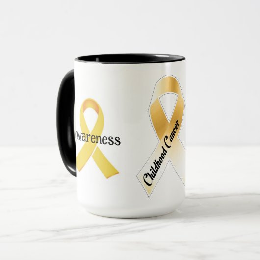 小児がん認識度 マグカップ (正面左)