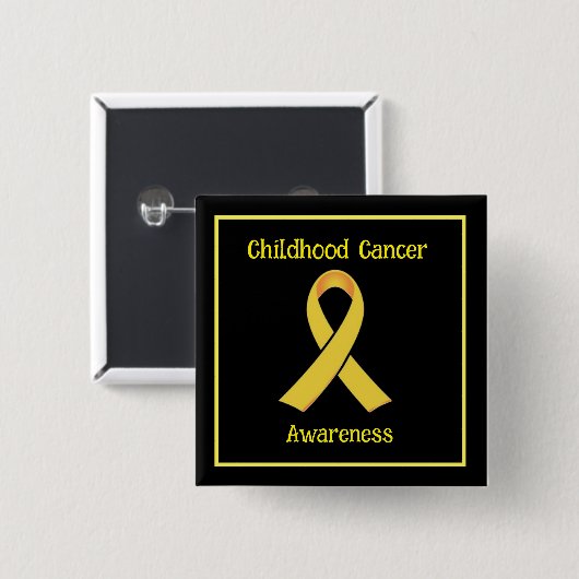 小児がん認識度 缶バッジ (正面&裏面)