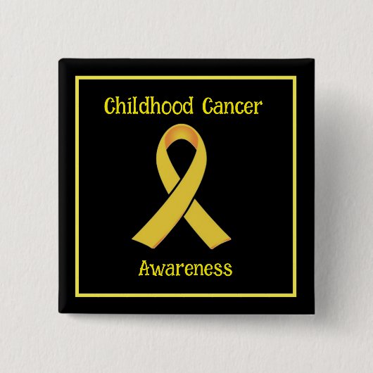 小児がん認識度 缶バッジ (正面)
