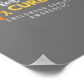 小児がん認識度.support.ポスターとプリント ポスター (角)