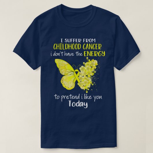 小児がん認識度 Tシャツ (デザイン正面)