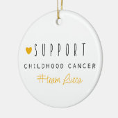 小児がん。カスタム#team名オーナメント セラミックオーナメント (左)