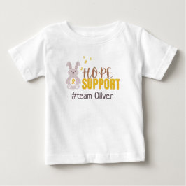 小児がん。カスタム#team名ベビーTシャツ ベビーTシャツ