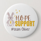 小児がん。カスタム#team名ボタン 缶バッジ (正面)