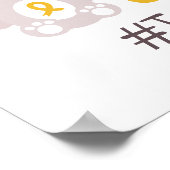 小児がん。カスタム#team名ポスター&プリント ポスター (角)