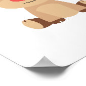 小児がん。カスタム#team nameポスタープリント ポスター (角)