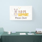 小児がん。カスタム#team name.supportバナー 横断幕 (トレードショー)