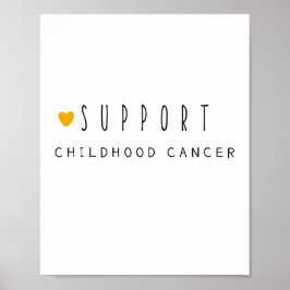 小児がん。サポート。ポスターとプリント ポスター