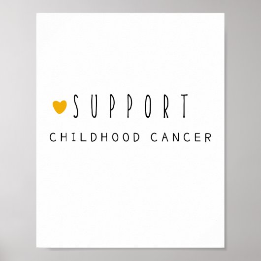 小児がん。サポート。ポスターとプリント ポスター (正面)