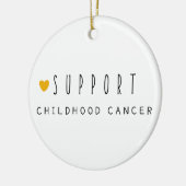 小児がん。サポート。休日オーナメント セラミックオーナメント (左)