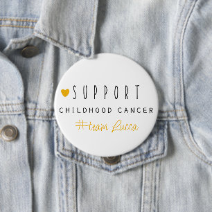 小児がん #チーム 名前入り カスタムボタン 缶バッジ