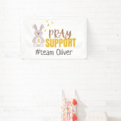 小児がん。バカスタムナ祈ー記号のサポート 横断幕 (インサイチュ)