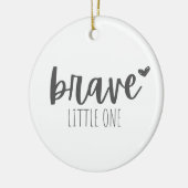 小児がん。勇敢な小さな子。オーナメント セラミックオーナメント (左)