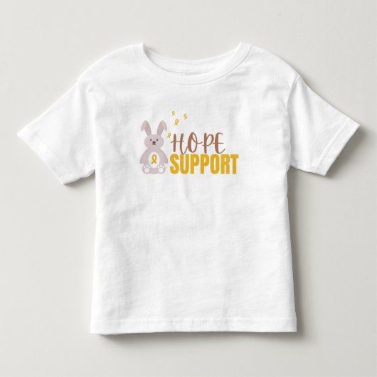 小児がん。希望サポート。トドラーTシャツ トドラーTシャツ (正面)