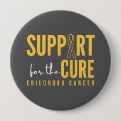 小児がん。治癒のサポート。ボタン 缶バッジ (正面)