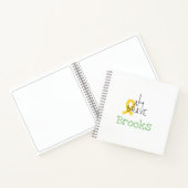 小児がん。私は勇敢だ。カスタムスケッチ本 ノートブック (内部)