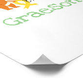 小児がん。私は勇敢だ。カスタムプリントポスター ポスター (角)