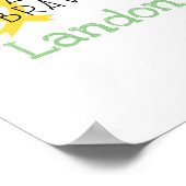 小児がん。私は勇敢だ。カスタムプリント&ポスター ポスター (角)