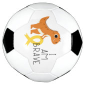 小児がん。私は勇敢だ。サッカーボール サッカーボール (回転)