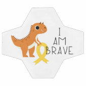 小児がん。私は勇敢だ。サッカーボール サッカーボール (フラット)