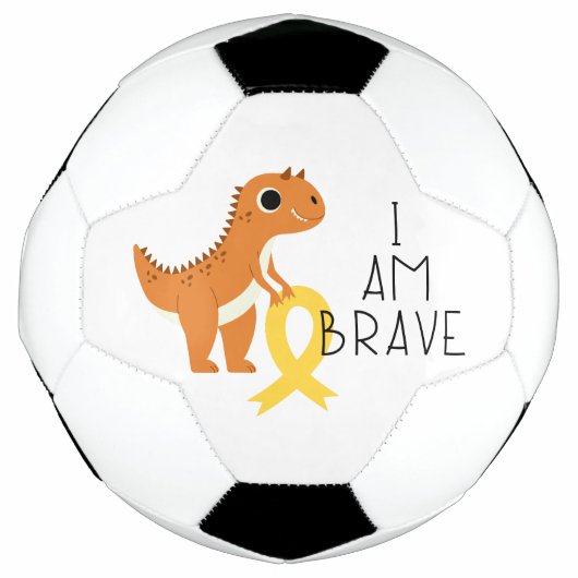 小児がん。私は勇敢だ。サッカーボール サッカーボール (正面)