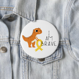 小児がん。私は勇敢だ。ボタン 缶バッジ