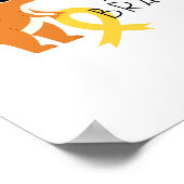 小児がん。私は勇敢だ。ポスターとプリント ポスター (角)