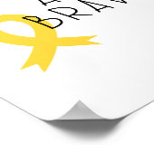 小児がん。私は勇敢だ。ポスターとプリント ポスター (角)