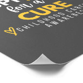 小児がん.support.cureポスターとプリント ポスター (角)