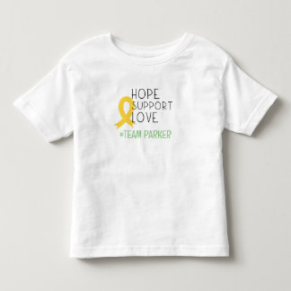 小児がん。#teamNameトッカスタムドラーTシャツ トドラーTシャツ
