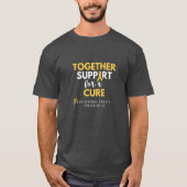 小児がん.together.support.cureT-シャツ Tシャツ (正面)