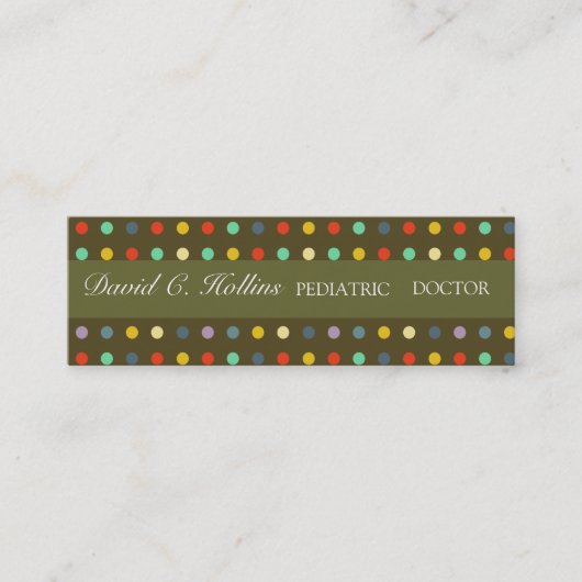 小児すごい医師 スキニー名刺 (正面)