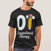 小児の職業セラピーかわいい鉛筆バック Tシャツ (正面)