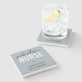 小児カスタムナースのナースの上昇 ストーンコースター (横)