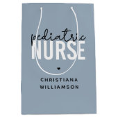 小児カスタムナースのナースの上昇 ミディアムペーパーバッグ (正面)