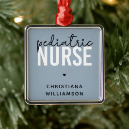 小児カスタムナースのナースの上昇 メタルオーナメント