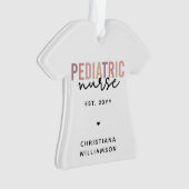 小児カスタムナースナース小児科ナース オーナメント (正面)