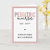 小児カスタムナースナース小児科ナース カード (黄色い花)