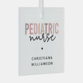 小児カスタムナースナース小児科ナース ガラスオーナメント (正面右)