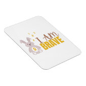 小児ガン。私は勇敢だ。フレックスフォトマグネット マグネット (右側)