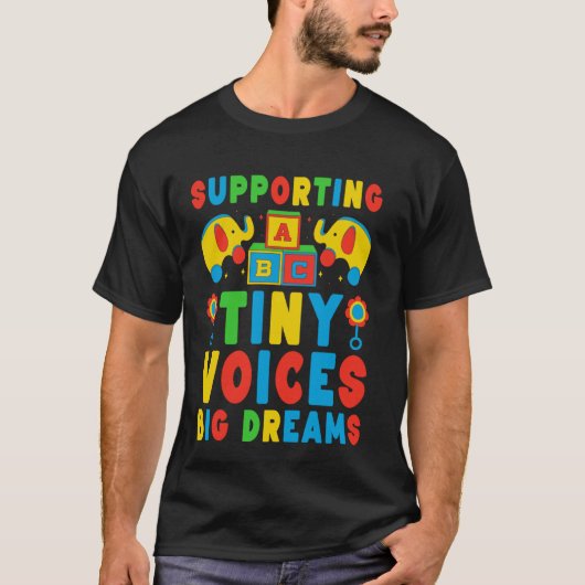 小児スピーチセラピーSLP言語病理医 Tシャツ (正面)