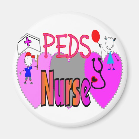 小児ナースギフト、ユニークおもしろいデザイン マグネット (正面)