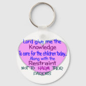 小児ナースギフト – -笑わされることわざ キーホルダー (正面)