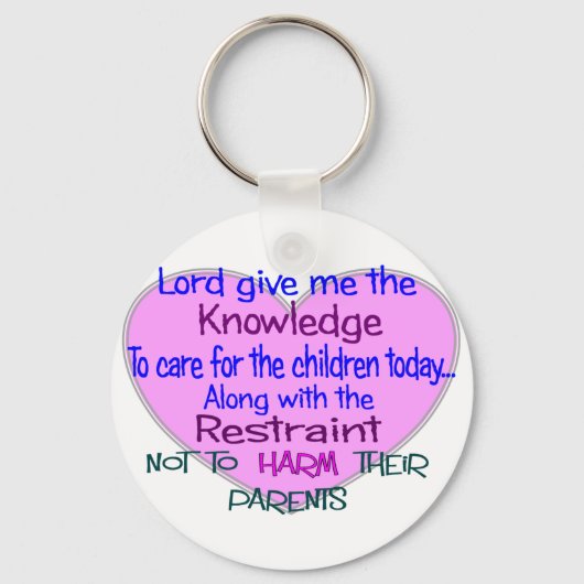 小児ナースギフト – -笑わされることわざ キーホルダー (正面)