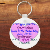 小児ナースギフト – -笑わされることわざ キーホルダー (正面)