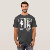 小児ナースユニコーンダブおもしろいビング Tシャツ (正面フル)