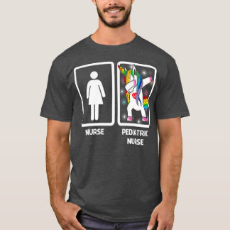 小児ナースユニコーンダブおもしろいビング Tシャツ