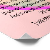 小児ナース詩キャンバスアートへの献上品 ポスター (角)