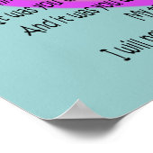 小児ナース詩キャンバスアートへの献上品 ポスター (角)