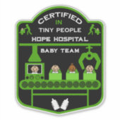 小児ナース鑑賞贈り物 シール (正面)